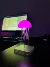 Lámpara LED con forma de medusa