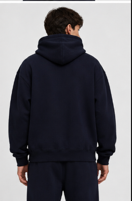 Solid Color Plush Lining Pullover Hoodie