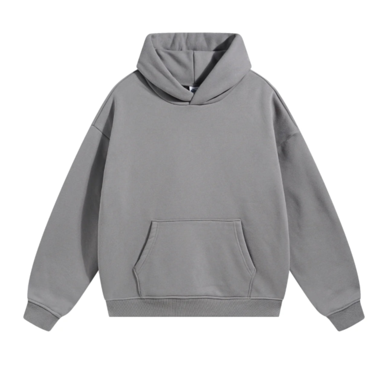 Solid Color Plush Lining Pullover Hoodie
