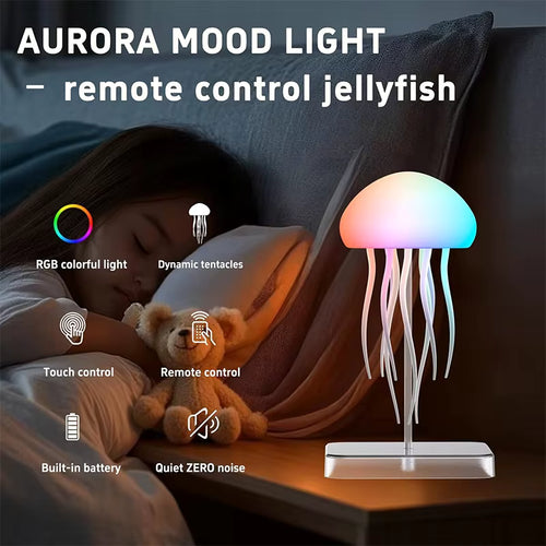 Lámpara LED con forma de medusa